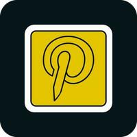 Pinterest logotyp vektor ikon design