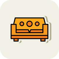 Sofa-Vektor-Icon-Design vektor