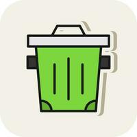 Trash-Vektor-Icon-Design vektor