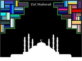 mubarak aning moské abstrakt bakgrund vektor