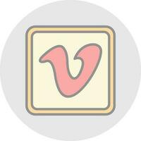 vimeo fyrkant logotyp vektor ikon design
