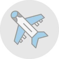 Flugzeug-Vektor-Icon-Design vektor