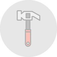 Hammer-Vektor-Icon-Design vektor