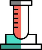 testa rör vektor ikon design