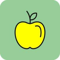 äpple frukt vektor ikon design
