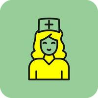 Krankenschwester-Vektor-Icon-Design vektor