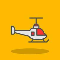 Hubschrauber-Vektor-Icon-Design vektor