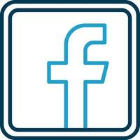 Facebook logotyp vektor ikon design