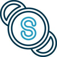 skype logotyp vektor ikon design