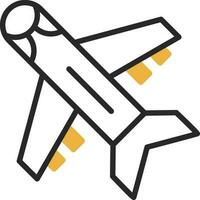 Flugzeug-Vektor-Icon-Design vektor