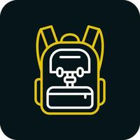 Rucksack-Vektor-Icon-Design vektor