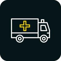 Krankenwagen-Vektor-Icon-Design vektor