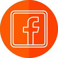 Facebook logotyp vektor ikon design