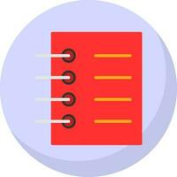 Notebook-Vektor-Icon-Design vektor