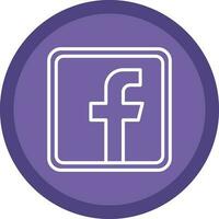 Facebook logotyp vektor ikon design