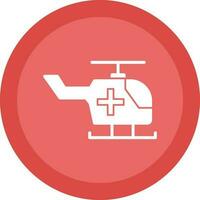 luft ambulans vektor ikon design
