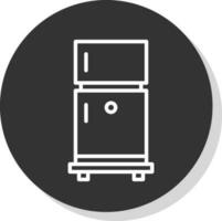 Kühlschrank-Vektor-Icon-Design vektor