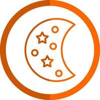 Mond Phase Vektor Symbol Design