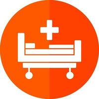 Krankenhausbett-Vektor-Icon-Design vektor