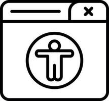 Zugänglichkeit Vektor Symbol Design