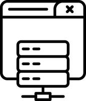 Server-Vektor-Icon-Design vektor