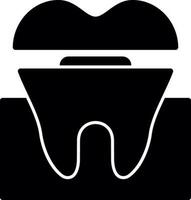 dental krona vektor ikon design