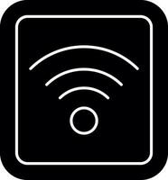 Wifi-Signal-Vektor-Icon-Design vektor