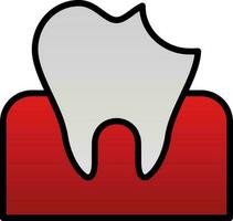 Dental Karies Vektor Symbol Design