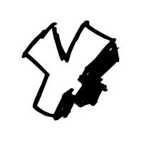 x Symbol Gekritzel Hand Zeichnung Marker Stil vektor