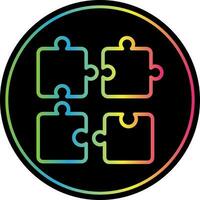 Puzzle-Vektor-Icon-Design vektor