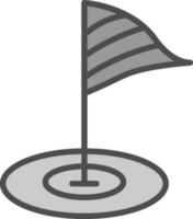 Golf Flagge Vektor Symbol Design