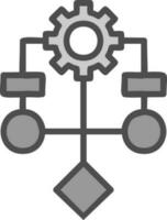 Algorithmus-Vektor-Icon-Design vektor