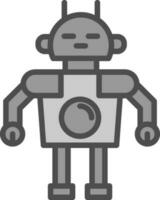 Roboter-Vektor-Icon-Design vektor