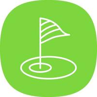 Golf-Vektor-Icon-Design vektor