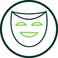 teater masker vektor ikon design