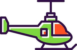 Hubschrauber-Vektor-Icon-Design vektor