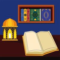 islamiska koranböcker vektor