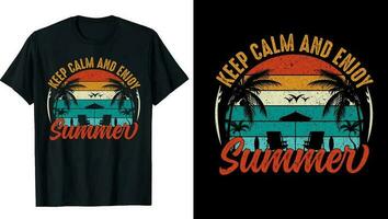 sommar tshirt design, hav strand tshirt design, Kalifornien design ,sommar citat design l vektor