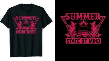 Sommer- T-Shirt Design, Meer Strand T-Shirt Design, Kalifornien Design ,Sommer Zitate Design l vektor
