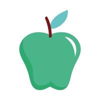 Apfelgrün frisches Obst Natur-Symbol vektor