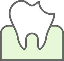 Dental Karies Vektor Symbol Design