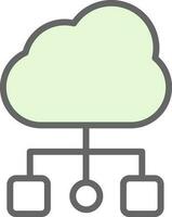 Cloud-Computing-Vektor-Icon-Design vektor