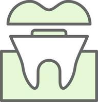 Dental Krone Vektor Symbol Design