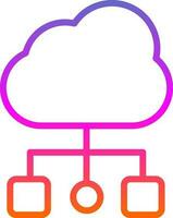 Cloud-Computing-Vektor-Icon-Design vektor