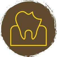 Dental Karies Vektor Symbol Design