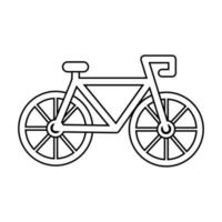Fahrrad Sport Fahrzeug isolierte Symbol vektor