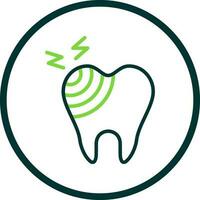 gebrochen Zahn Vektor Symbol Design
