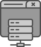 server vektor ikon design