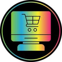 Online-Shopping-Vektor-Icon-Design vektor