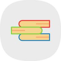 Bücher-Vektor-Icon-Design vektor